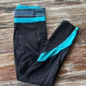 COPY - Lululemon Black and Blue Leggings